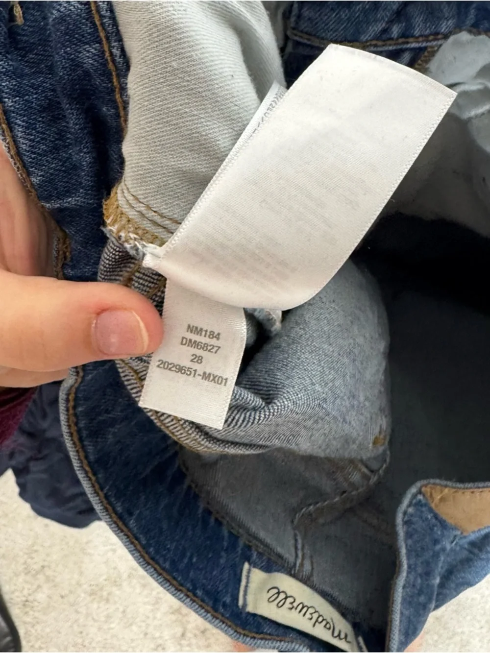 Madewell The Perfect Vintage Jean Kepler Wash Slim Straight Leg Denim Size 28 - Picture 7 of 8